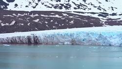 sailing in frozen sea, Svalbard Stock Footage