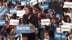 CLEAN : US: Ocasio Cortez endorses Bernie Sanders' presidential campaign News Clip