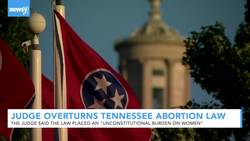 Judge Overturns Tennessee Abortion Law Requiring Waiting Period News Clip