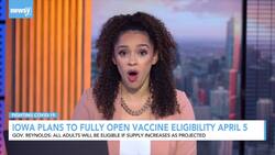 Iowa Plans To Fully Open Vaccine Eligibility April 5 News Clip