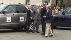 The Duke and Duchess of Cambridge at the Cutty Sark News Clip