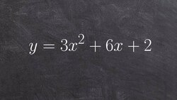 Graphing a quadratic function in standard form Instructional Video
