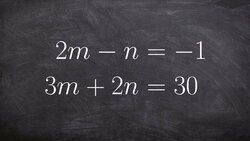 Solving a System by Using a Multiplier for Elimination Instructional Video