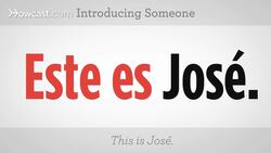 How to Introduce Someone Else in Spanish Instructional Video