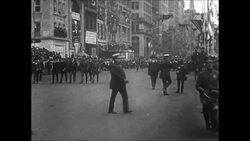 MOT: 1916: US President Woodrow Wilson marches in preparedness parade Instructional Video