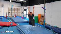 Elementary gymnastics - Bars - 1 Tuck hang Instructional Video