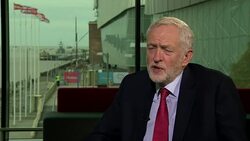 Jeremy Corbyn on standing against racism in the Labour party Stock Footage