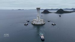 Argentia bid goodbye to the 210,000-tonne base for the West White Rose oil project. But optimism remains News Clip