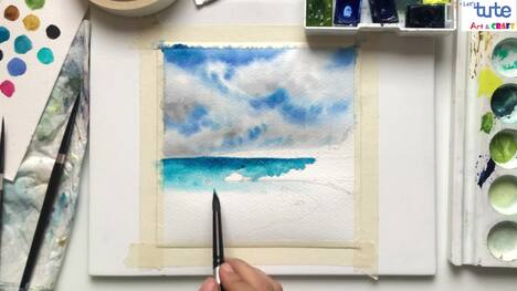 Painting a Beachscape with a Different Perspective