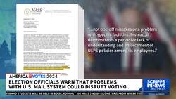 Election officials warn that widespread problems with the US Postal System could disrupt voting News Clip