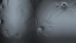 Frozen pattern appears on the glass Stock Footage