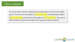 Solving Word Problems Involving Addition and Subtraction of Fractions Using Number Lines Instructional Video