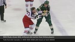 NHL enforcers die 10 years younger than other players, study suggests News Clip