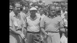 Bob Hope and Texas Governor Allan Shivers play in Austin United Cerebral Palsy golf benefit In June of 1955 News Clip