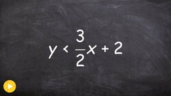 Graphing a linear inequality with test points Instructional Video