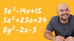 3 Medium Quadratics to Factor when a is not 1 Instructional Video