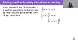 Checking and securing solving linear equations Instructional Video