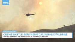 Crews Battle Southern California Wildfire News Clip