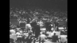 Runner Mal Whitfield wins 880 and 600-yard runs at Knights of Columbus track meet in Madison Square Garden in NY City News Clip