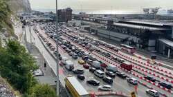 Holiday makers face two-hour queues at Dover News Clip