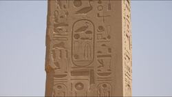 Egypt, Luxor - Karnak Temple - Obelisk of Hatshepsut Stock Footage