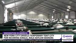 NYC Opens Its First Refugee-Style Camp To House An Influx Of Migrants News Clip