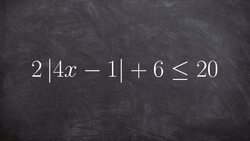 How to use the AND compound inequality to solve and graph an absolute value inequality Instructional Video