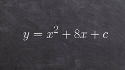 Learn how to find the value c that completes the square Instructional Video