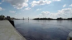 Cape Fear River at Flood Stage Stock Footage