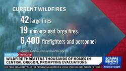 Rapidly growing wildfire forcing evacuations in Oregon News Clip