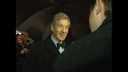 Sir Ian McKellen Bafta Red Carpet 2002 News Clip