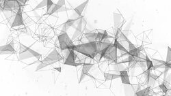 Abstract Digital Concept of Geometrical Figures: Polygon Plexus Fractals Moving, Connecting Between Particles. Triangular Technological Concept Seamless Loop Background Animation Stock Footage