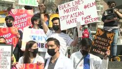 CLEAN : New Yorkers march against anti-Asian violence News Clip