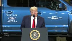 Pandemic politics during Trump’s Michigan visit News Clip