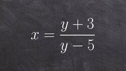 Learn how to use inverse operations to solve for y in a rational equation Instructional Video