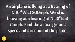 How to solve a word problem using vectors Instructional Video