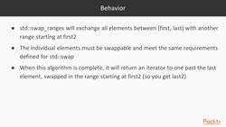 C++ Standard Template Library in Practice - Swapping Instructional Video