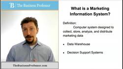 Marketing - What is a Marketing Information System Instructional Video