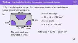 Area of compound shapes Instructional Video
