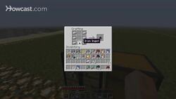 Minecraft Tutorial: How to Make a Cauldron in Minecraft Instructional Video