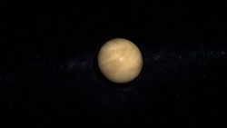 Zoom to Planet Venus in Solar System Stock Footage
