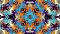 Moving abstract retro ornament. Stock Footage