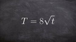 How to Solve an Equation from a Word Problem Involving the Square Root Instructional Video