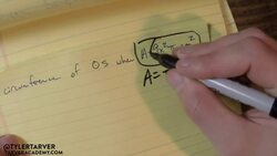 How to find the Circumference when you know the Area Instructional Video