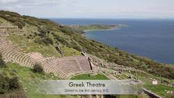 Turkey, Canakkale - Ancient city of Assos Stock Footage