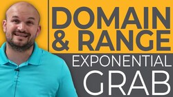 How to determine the domain and range of the exponential graph Instructional Video