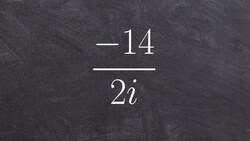 Simplifying a rational expression with an imaginary number Instructional Video