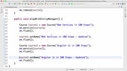 Master Hibernate and JPA with Spring Boot in 100 Steps - Step 12 - Entity Manager Methods - clear and detach Instructional Video