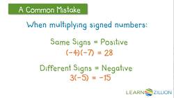 Dividing Integers Using Inverse Operations Instructional Video