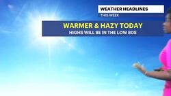 Hazy sun, warm with highs near 80 today for The Bronx News Clip